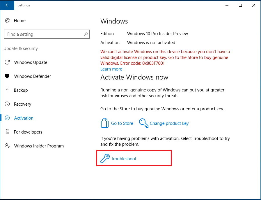 windows 10 pro isnt showing product key